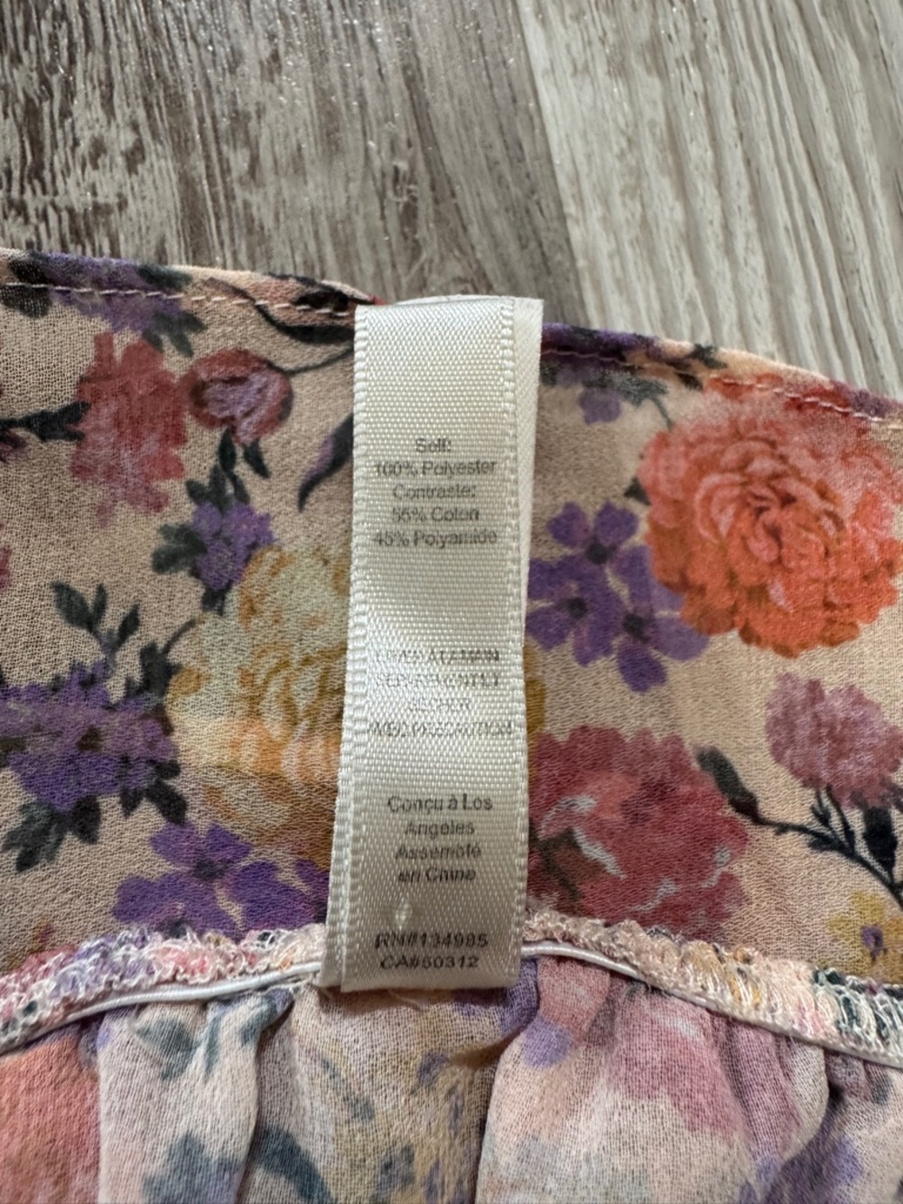 For Love & Lemons Floral Lace Trim Mini Robe/dress Size M Cottagecore Romantic - Picture 7 of 9
